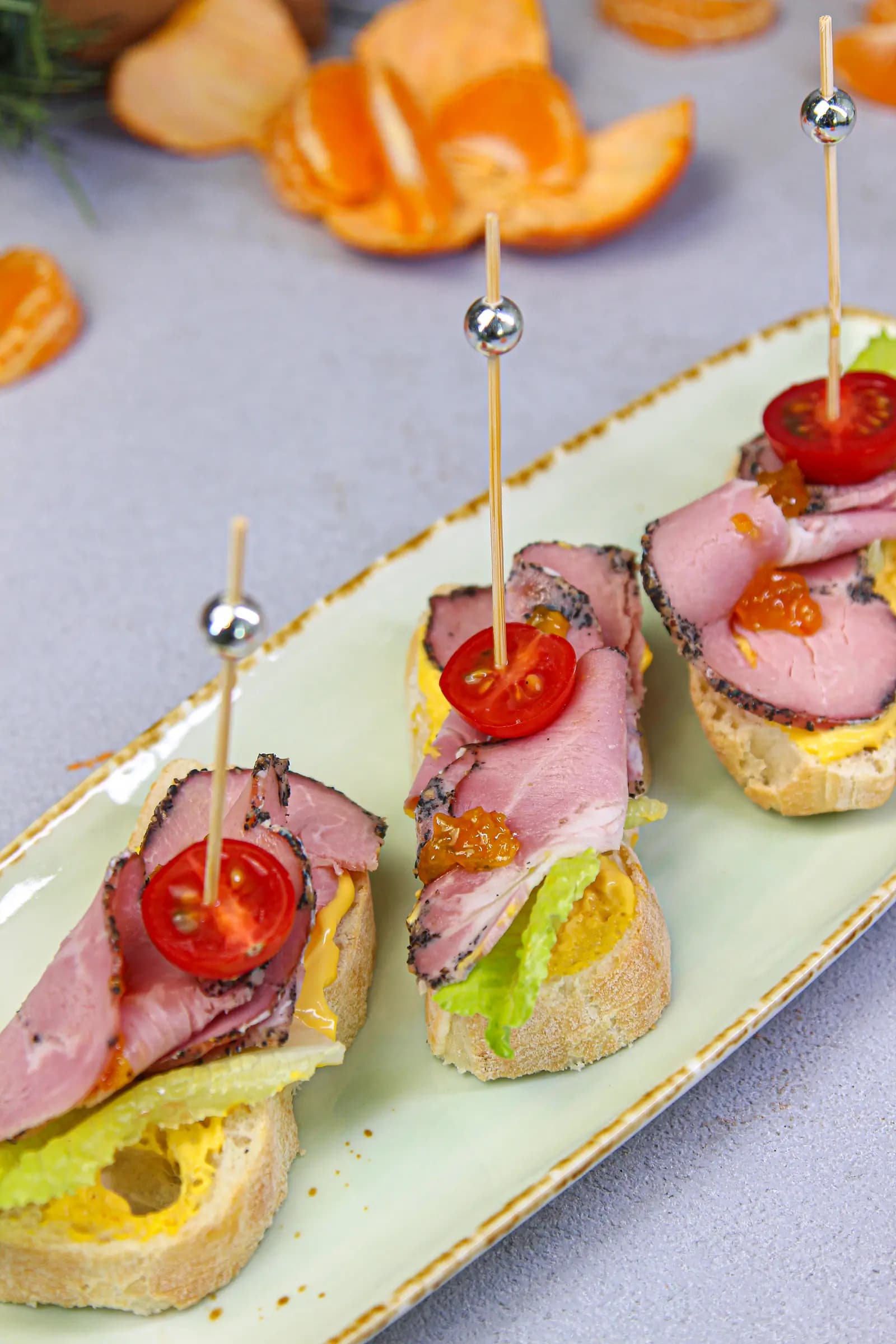 Канапе с мясом